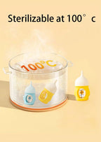 Side angle of the compact yellow pet nursing kit for neonatal care.
