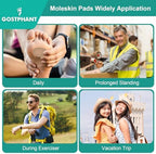 Full 20 sheet pack of Gostphant moleskin adhesive pads for hiking and foot care.