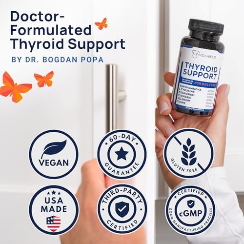 ThyroShield Thyroid Support Pure Complex bottle front view for metabolism care