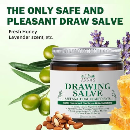 Natural herbal drawing cream by ANNAS for splinter and thorn removal