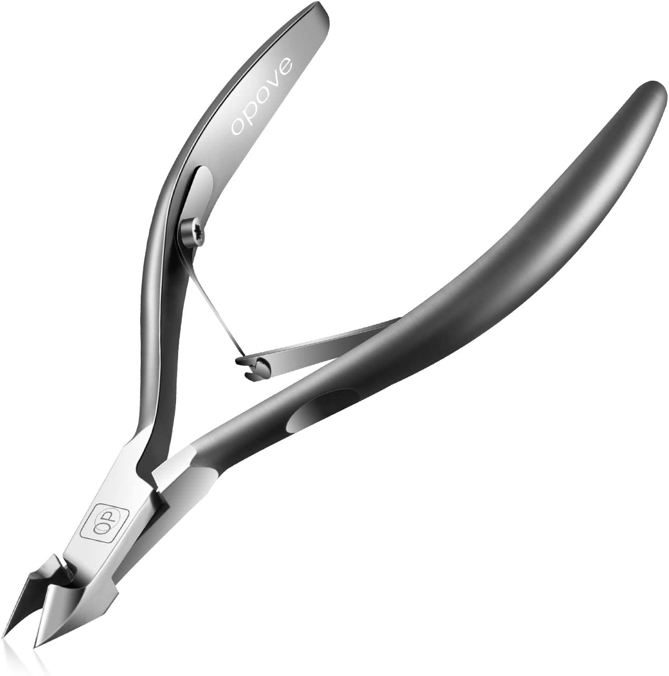 Opove X7 Space Gray cuticle nippers front view professional tool