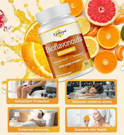 Kynderynl non-acidic vitamin C capsules ingredient list and dosage facts