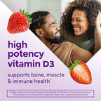 Vitafusion extra strength 3000 iu vitamin d3 adult gummies in a bowl