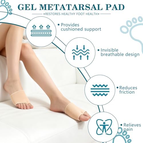 Close up of the medical grade silicone gel layer inside the foot sleeve.