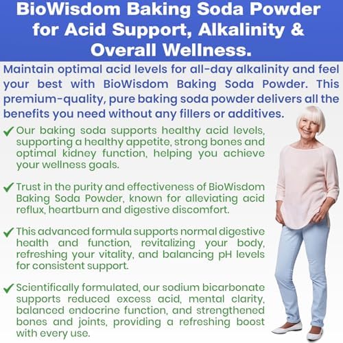 BioWisdom Nutraceuticals pure baking soda powder texture and consistency