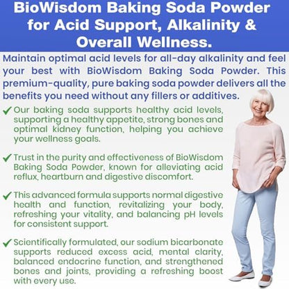 BioWisdom Nutraceuticals pure baking soda powder texture and consistency