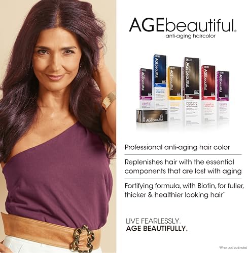 AGE beautiful 1N Jet Black anti aging haircolor box packaging details
