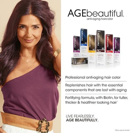 AGE beautiful 1N Jet Black anti aging haircolor box packaging details