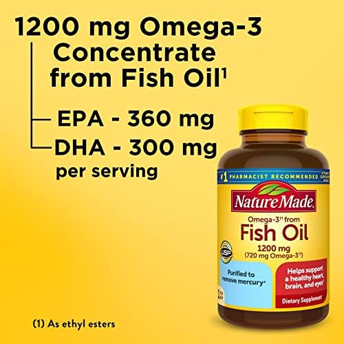Nature Made fish oil packaging showcasing the United States Pharmacopeia verified mark