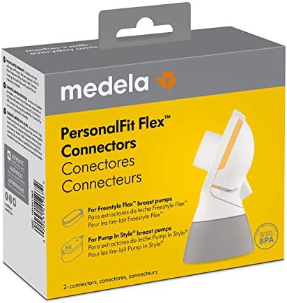Authentic Medela replacement connector showing the overflow protection membrane compartment