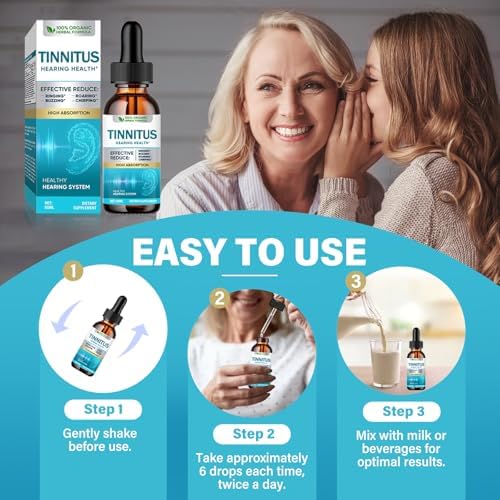 Prettypum Natrulo Tinnitus Relief Drops complete package with bottle and box