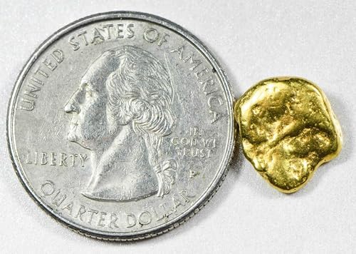 Nuggetsbygrant 3.63 grams natural gold nugget top angle display