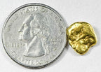 Nuggetsbygrant 3.63 grams natural gold nugget top angle display