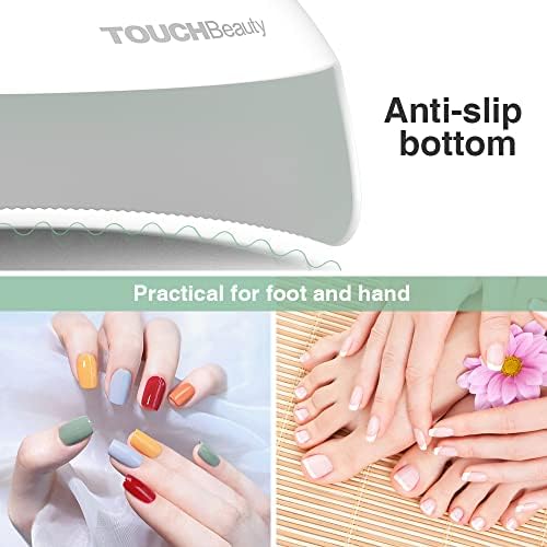 Teen using TOUCHBeauty safe nail dryer at home
