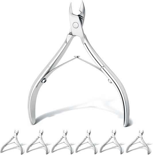 Mudder 8 piece stainless steel cuticle nipper set front view