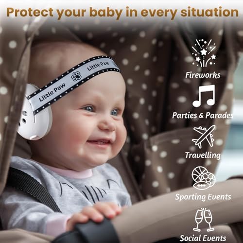 Folded portable Dekukar baby ear muffs for travel