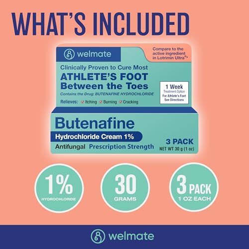 Authentic USA imported Welmate antifungal cream multi-pack for athletes