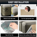 DIY cat tower refurbishment using the trimmable khaki felt replacement pads over worn posts