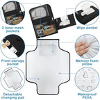 Accmor travel changing mat showing interior storage pockets