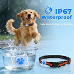 Compact pet location collar tracking module alongside its replaceable coin cell battery.