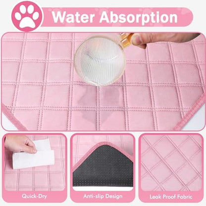 Siedihit Dog Cat Playpen, Puppy Pet Playpen Indoor for Small Dog Crate Tent Cage Outdoor, Portable Pop Up Dogs Enclosure Kennel with Carrying Case for Dogs/Cats/Rabbits(Pink, Small with pad) - Image 7