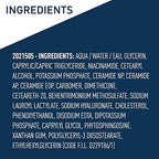 Fragrance-free night lotion with hyaluronic acid and ceramides for skin barrier repair
