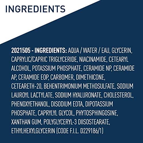 Fragrance-free night lotion with hyaluronic acid and ceramides for skin barrier repair