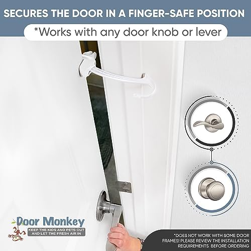 Door Monkey portable child safety device with rubber grips