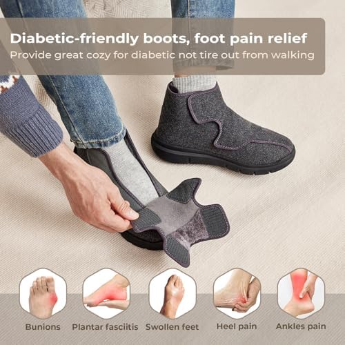 FitVille Extra Wide Diabetic Shoes showing the non-slip rubber outsole tread pattern.