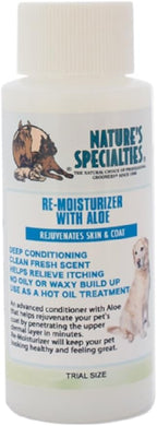 Nature's Specialties Aloe Remoisturizer salon grade pet grooming conditioner packaging details
