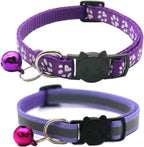 2 Pack Cat Collars Quick Release Reflective Kitten Collar with Bell & Safety Release (Black) - Image 11