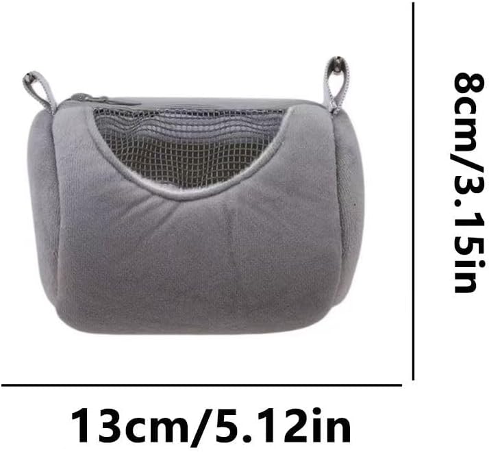 Hamster Carrier Bag with Breathable Window Portable Small Pet Carriers Soft-Sided Hands-Free Shoulder Strap Hamster Bag for Short Distance Travel Outdoor Check-Up Dwarf Hamsters Rats Mice - Image 2