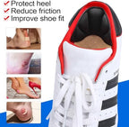 Self-adhesive mesh heel grips for preventing shoe slippage