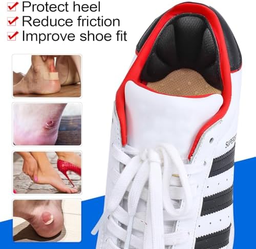 Self-adhesive mesh heel grips for preventing shoe slippage