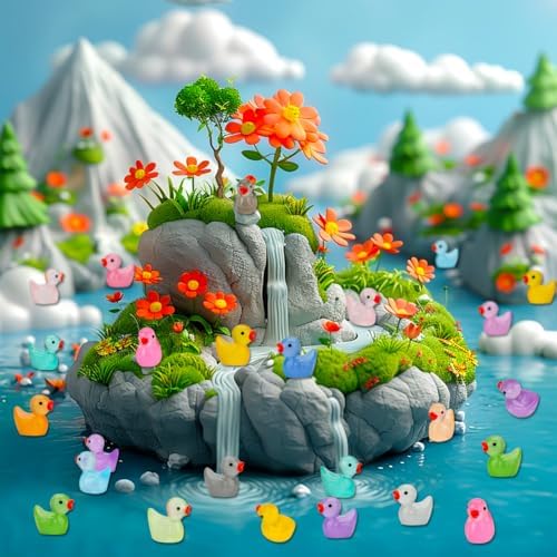 JYXT waterproof miniature ducks showcasing their precise zero point six inch dimensions.
