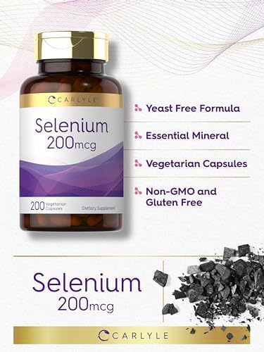 Carlyle imported non-GMO gluten-free selenium antioxidant capsules