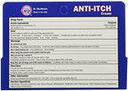 Dr. Sheffield Extra Strength formula tube displaying product facts and active antihistamine ingredients.