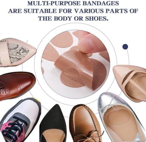 Moleskin tape being used inside a shoe to prevent rubbing and friction.