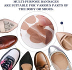 Moleskin tape being used inside a shoe to prevent rubbing and friction.