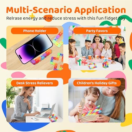 Durable plastic sensory chain for stress relief