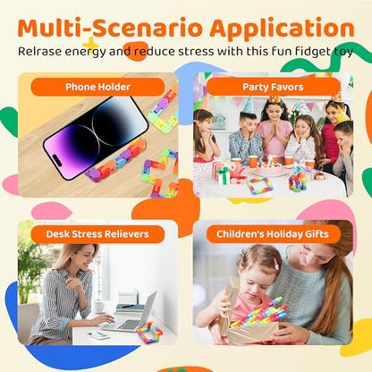 Durable plastic sensory chain for stress relief