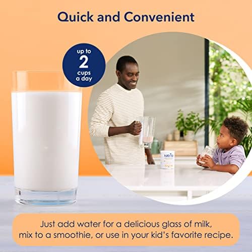 Premium Dutch goat milk powder container showing non GMO certification symbol