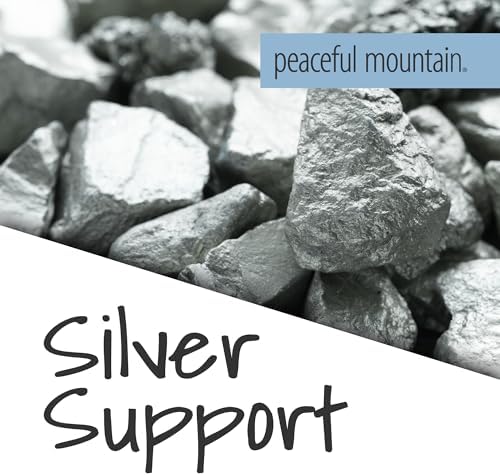 Authentic USA imported Peaceful Mountain silver supplement for daily wellness routines