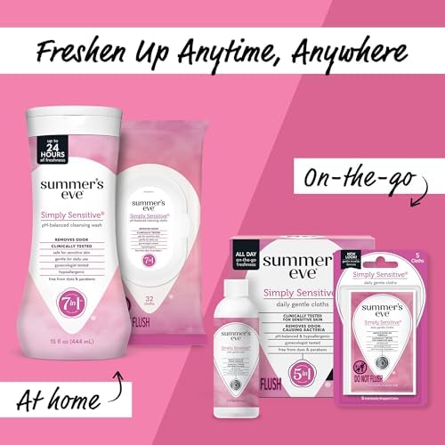Authentic Summer's Eve feminine wash three pack for daily hygiene