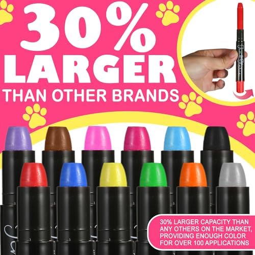 Jim and Gloria grooming kit showing assorted color markers