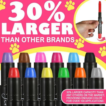 Jim and Gloria grooming kit showing assorted color markers