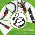 Step-in design layout of the HRYOML sheep harness demonstrating the easy application method for farm animals