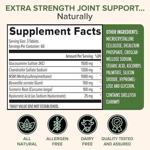 Zenwise Health Joint Support Supplement with Glucosamine Chondroitin MSM, Curcumin & Sulfate - Joint Health for Women & Men - Mobility & Flexibility Support for Knee, Cartilage & Bone - 180 Count - Image 3