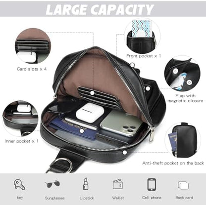 Close up view of the Myhozee small diaper bag front pocket showing the quick access wet wipes dispenser slot.