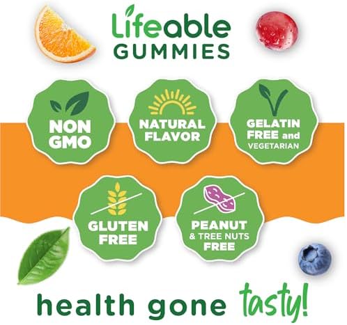 Lifeable dietary supplement bottle with ingredients overview